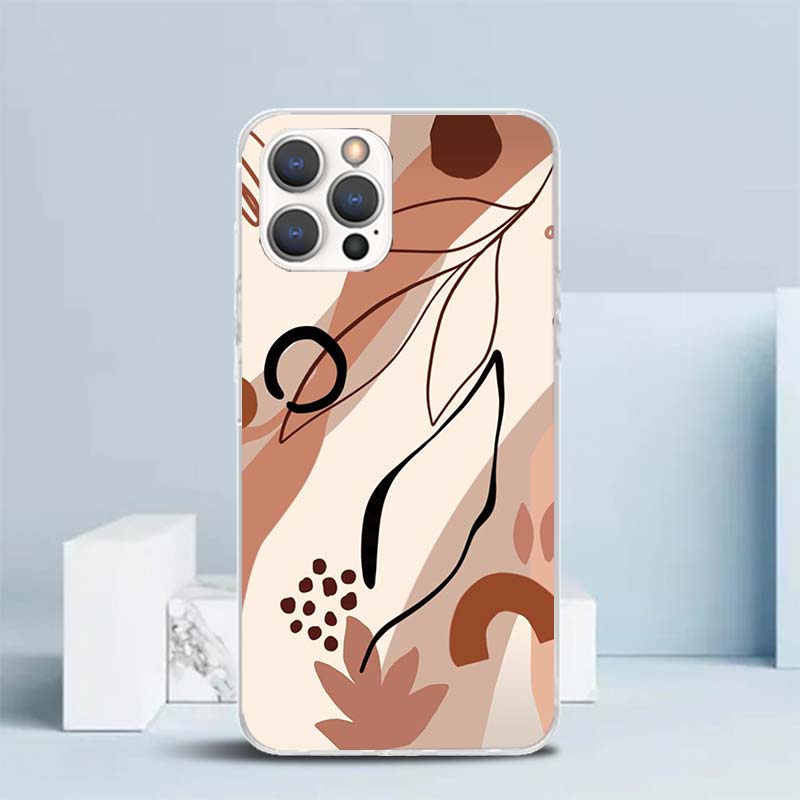 Abstract Women Face Line Soft Cover for iPhone 16 17 Air 15 14 Pro Max 16E Phone Case 13 Mini 12 11 7 SE 8 Print Pattern Fit Cas