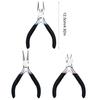 3pcs Alloy Jewelry Pliers Kit for DIY Crafters Needle Nose/Diagonal/Round Nose Pliers Wire Cutter Beading Supplies