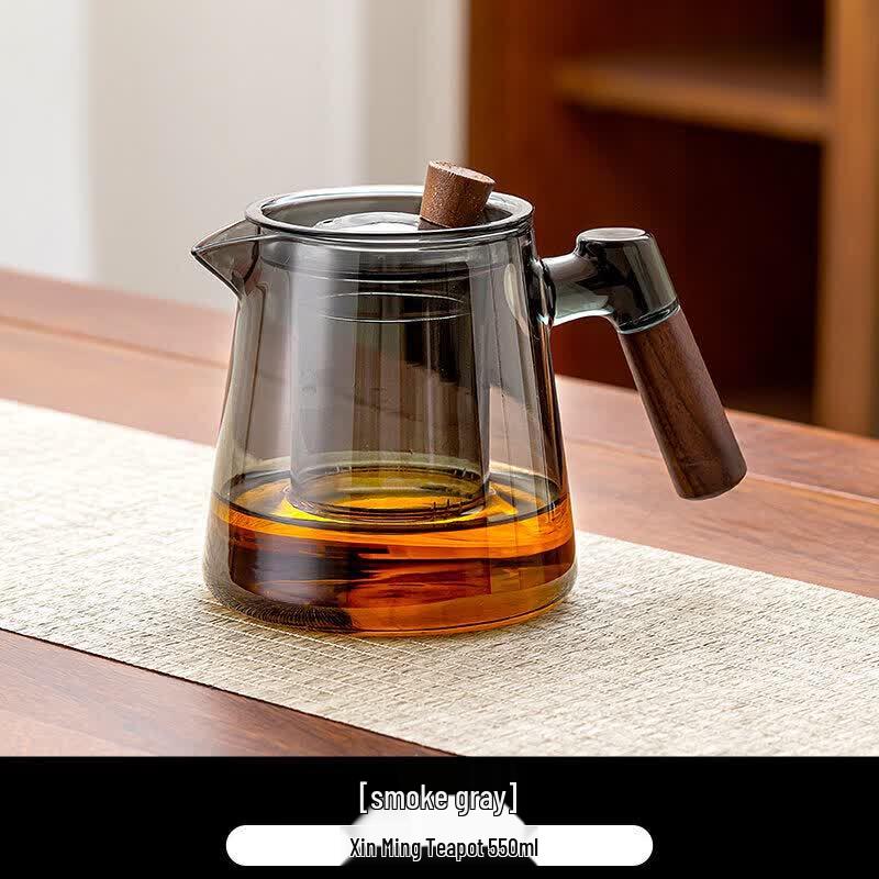 Handmade Heat-Resistant Glass Personal Teapot