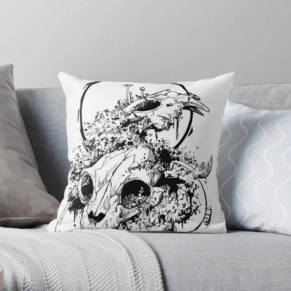 Skeleton Black Series Decorative Home Pillow Case Cushion Covers Autumn X  Modern Living Room Sofa Bed Halloween