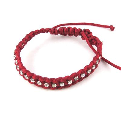 [N0248] - Shambhala Designer Bracelet 'Scarlett' Red