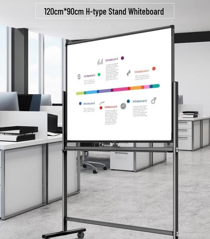 Deli High-End Mobile Double-Sided Magnetic Whiteboard with H-Stand