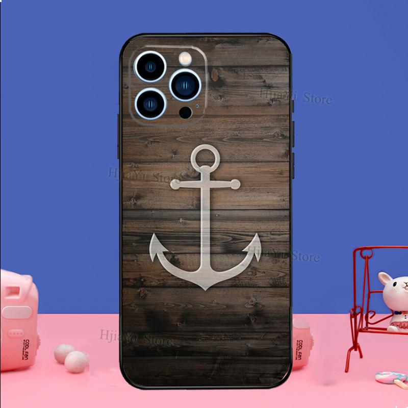 Anchor Boat Phone Case For iPhone Samsung Galaxy Redmi Xiaomi Oppo OnePlus Note S A 7 8 9 10 11 12 13 14 20 21 22 23 53 54 Pro Max Plus Ultra TPU Soft
