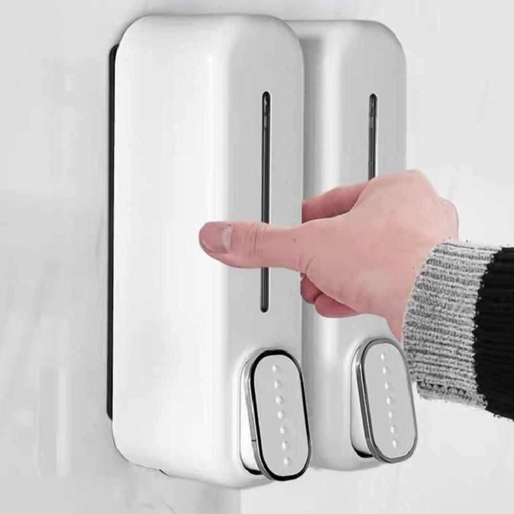 Touch-Free Wall Mount Soap Dispenser Hygienic Hand Soap Dispenser Manual Shampoo Dispenser  Kitchen