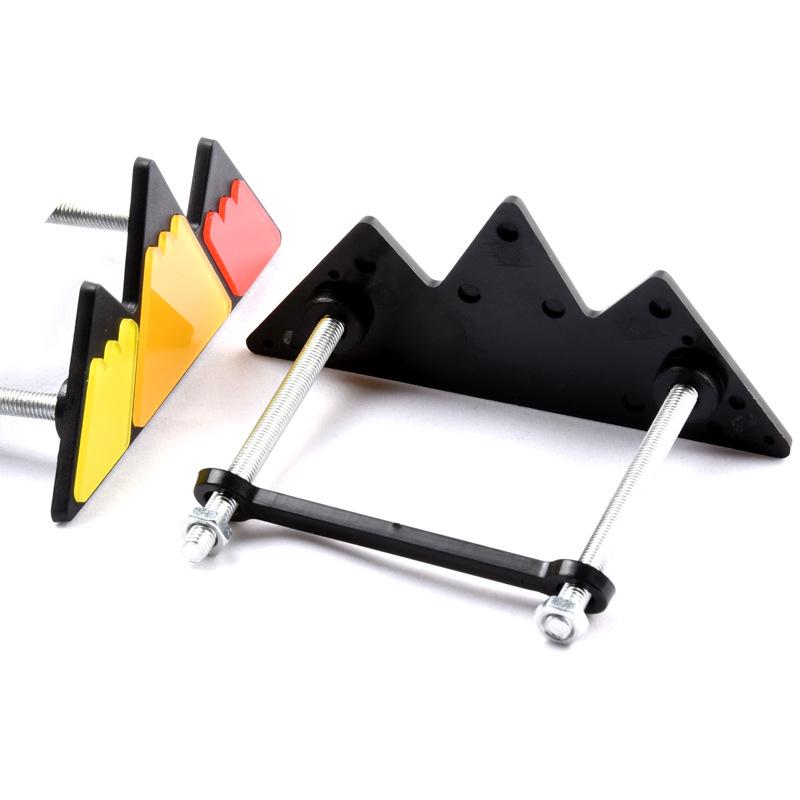 Tri-Color 3 Front Hood Grille Badge Decal Sticker Emblem Car Accessories for Toyota RAV4 FJ Cruiser Tacoma TRD 4Runner