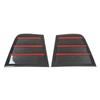 1 Pair Car Side Window Louver ABS Air Vent Scoop Shades Cover Blind Replacement for Dodge Charger