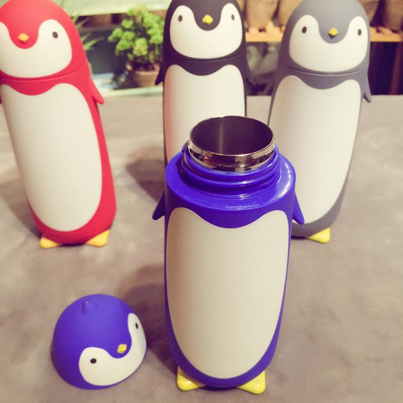 Penguin Stainless Steel Thermos Vacuum Flasks Cartoon Thermo Cup Portable Thermal Insulated Mug Chil