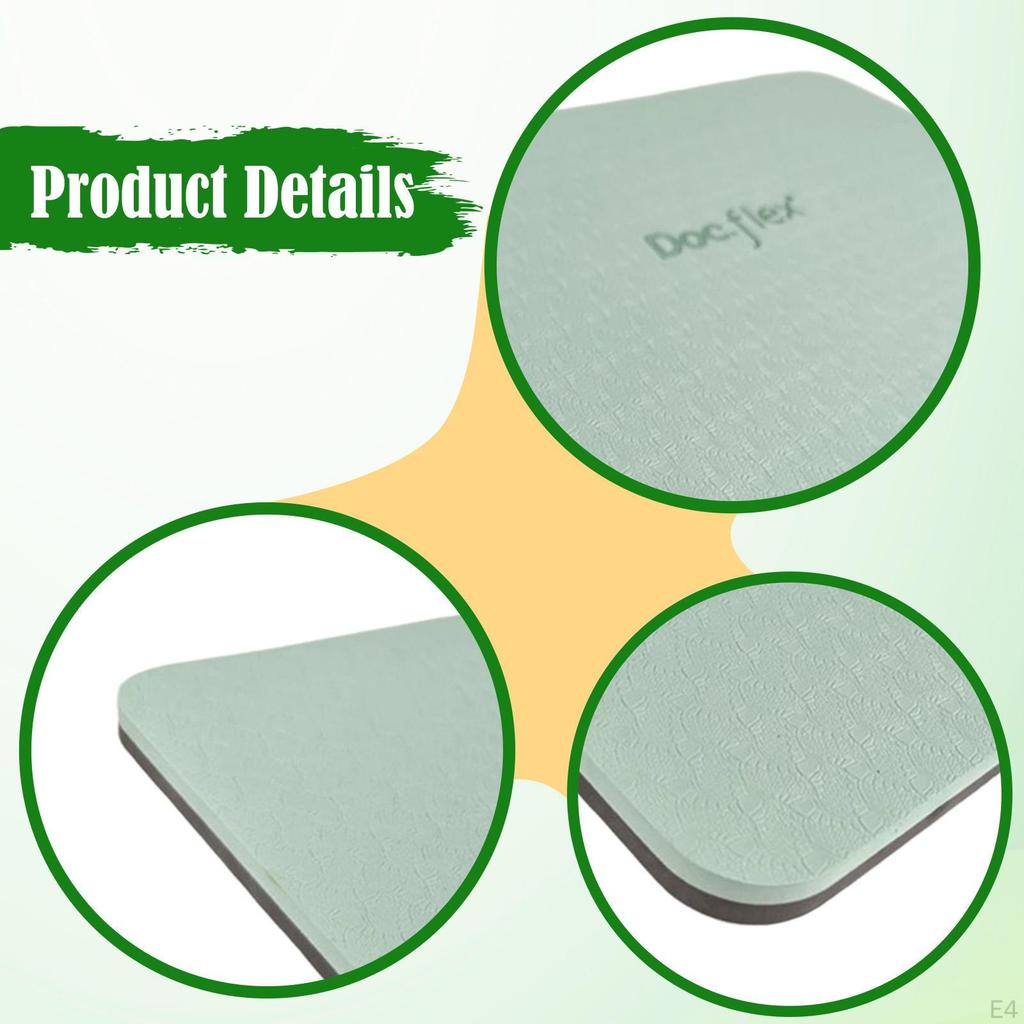 2 stycken Pilatesmattor Knäskydd Mångsidiga Tillbehör Halkfria Träning för Träningspass