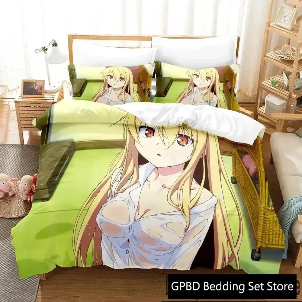 3D Print Anime The Pet Girl of Sakurasou Mashiro Shiina Comfortable Duvet Quilt Cover Pillowcase Bedding Set Children Bedroom