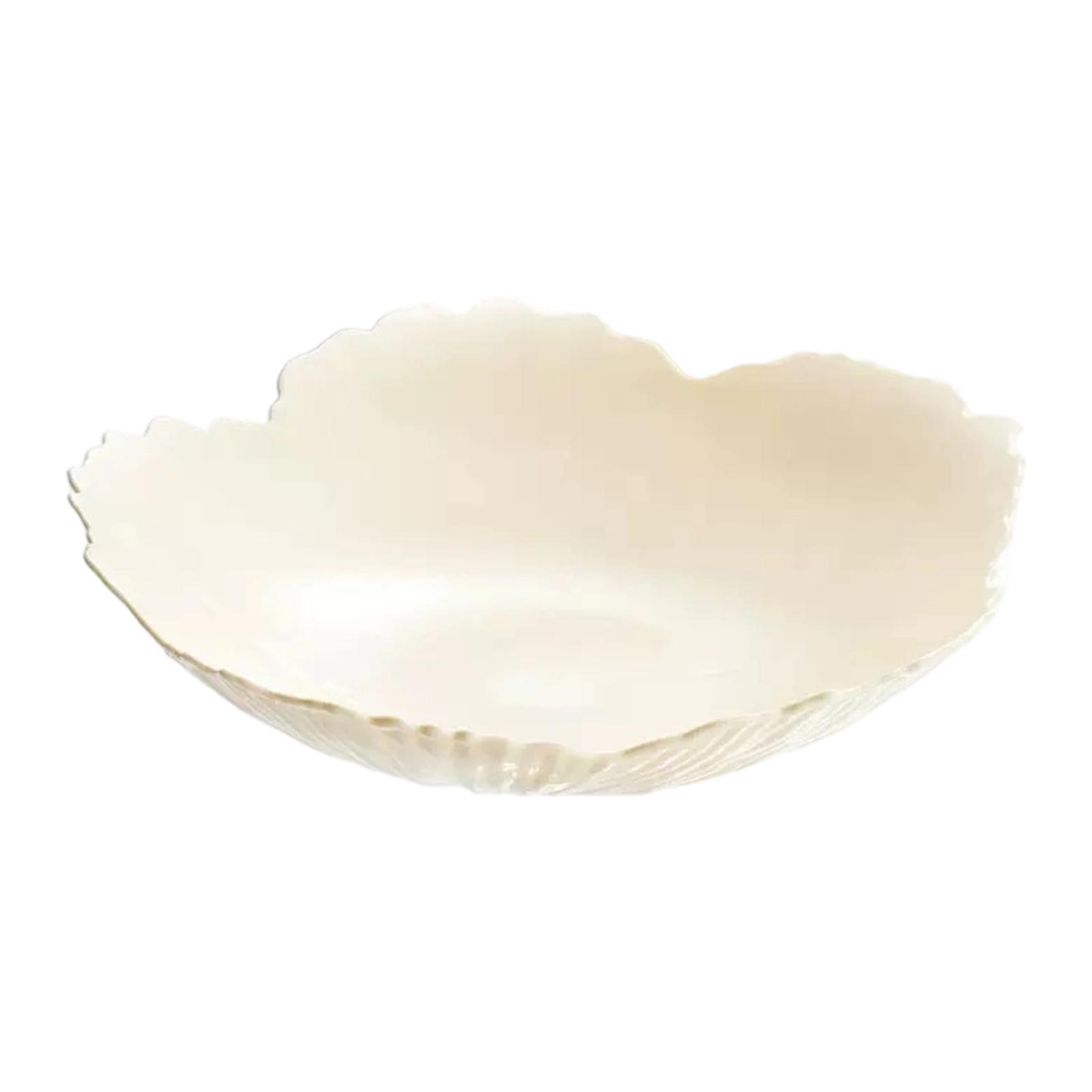 

Decorative Fruit Bowl Bread Salad Dish Pasta Desk Petal Shape Vegetable Holder for Entry Table Hotel Entertaining Farmhouse Home