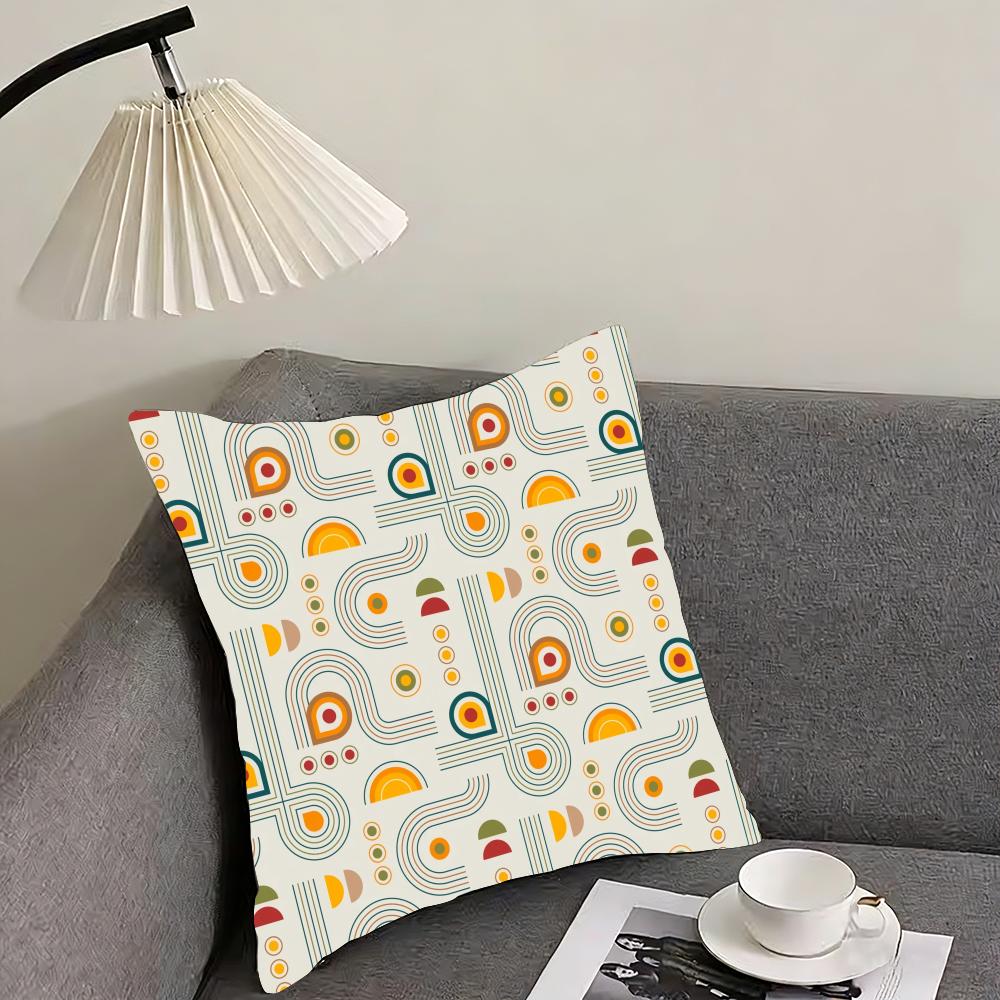 boho plant nordic Cushion Cover Reversible Plush Pillow Cover – For car, sofa, bedroom, perfect as a gift.