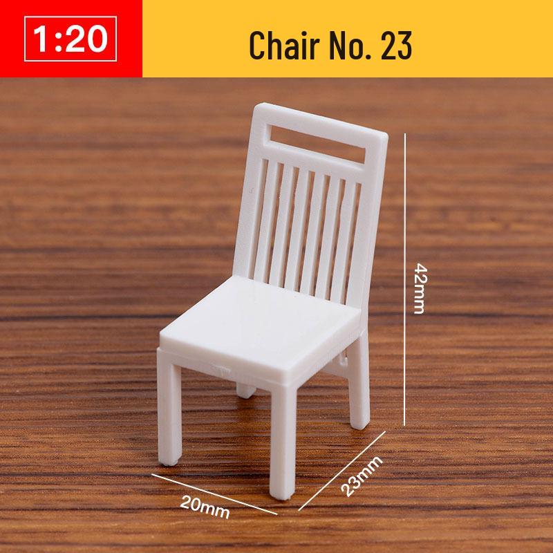 1:20 Scale 3D Miniature Architectural Model: Floor Plan Scene with ABS Furniture
