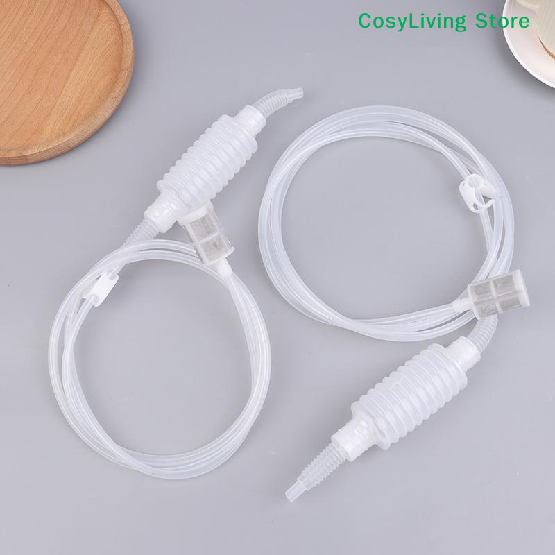 Transparent Semi-automatic Home Brew Syphon Pack Hand Knead Siphon Filter Food Grade Tube 2M/2.5M For Wine Making For Homebrew