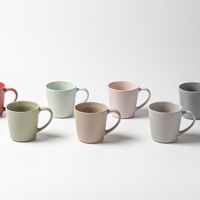 OLOEY Creative Striped Ceramic Mug