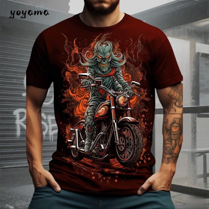 Vintage Wolf Graphic Men's T-Shirt Summer Outdoor Round Neck Short Sleeve Tee Oversized Fashion Breathable Men's Clothing Tops