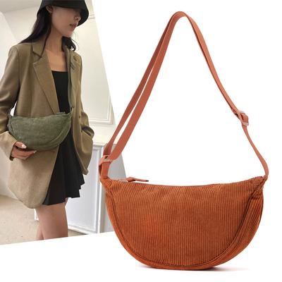Corduroy Crossbody Bags Women Ladies Large Capacity Shoulder Bag Fashion Purse Handbags Solid Color Women Messenger Bag