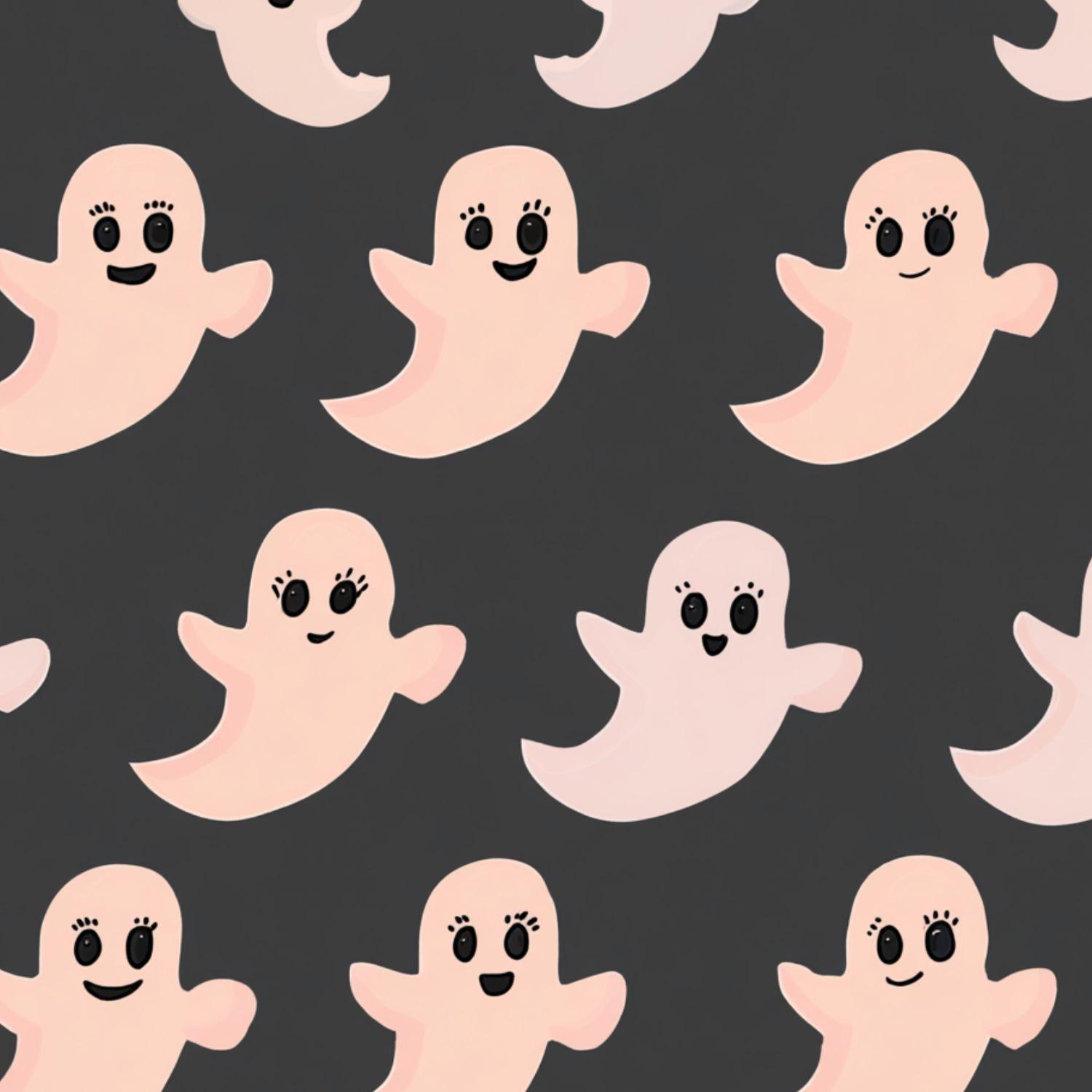 Cartoon Ghost Faces Wallpaper 22.83 X118 Waterproof Wallpaper for Living Room/Bedroom/Bathroom PVC Wall Sticker 58x300cm