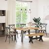 Dining Bench NOAIN 120 x 41 x 45 cm Solid Pine Wood Natural