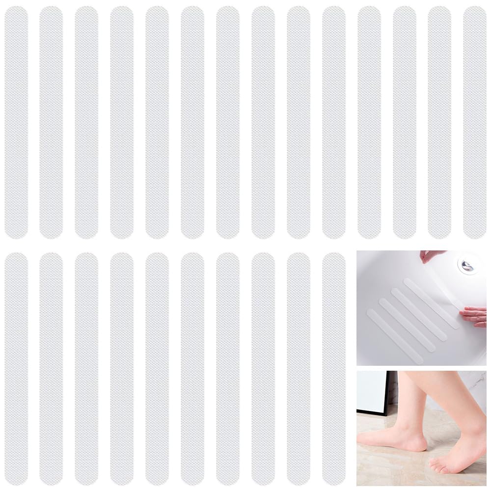 

bathtub and safe for and more x Anti-slip mats, 24-piece set, waterproof, transparent, bathrooms, floors, bathtubs, kitchens, stairs, (2cm 20cm,