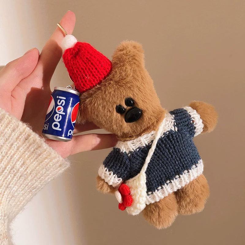 Cartoon Plush Bear Keychain