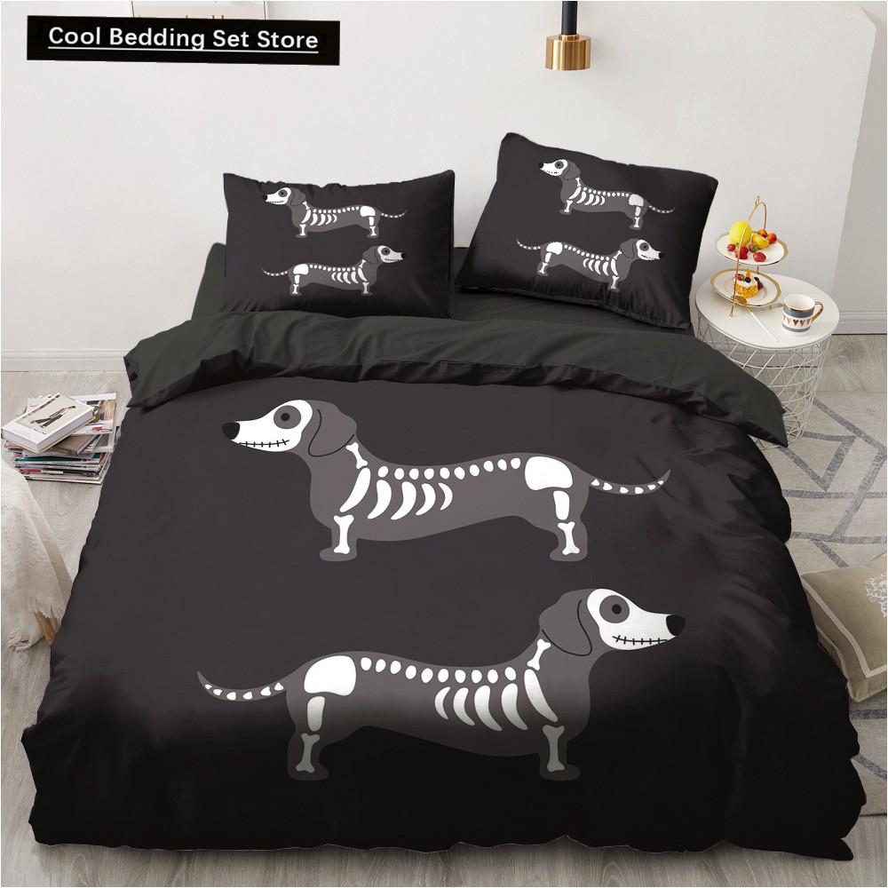 Dog Cat King Queen Duvet Cover Pet Kitty Puppy Bedding Set for Kids Teens Adults Lovely Animals Blue Soft 2/3pcs Quilt Cover