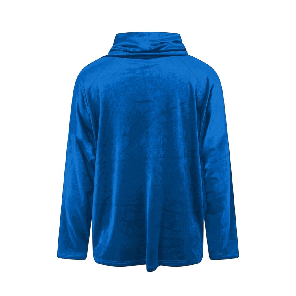 Women's Color Gold Velvet Fashionable Long Sleeved T-shirt Pullover Top