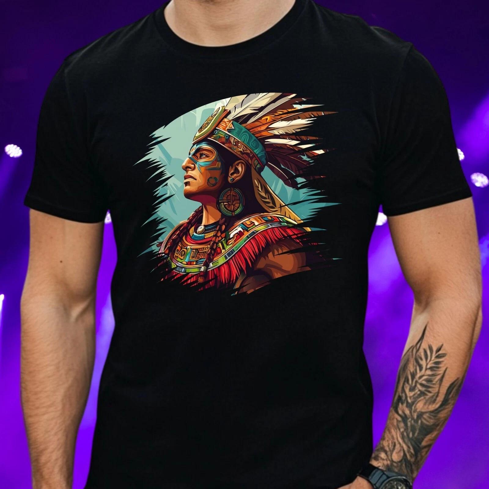 T-Shirt Herren Traditioneller Krieger Motiv Baumwolle Größe S bis 5XL XXXXL