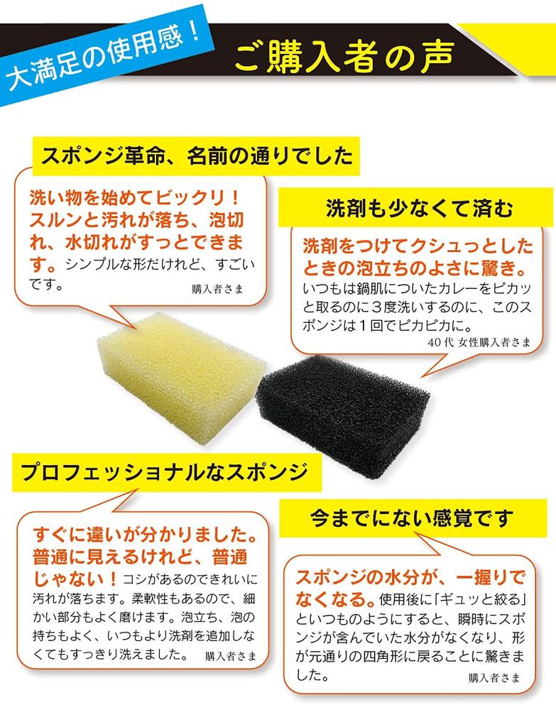 Kitchen Sponge Sponge Revolution of 16 8 - (Set (8 black, ivory))