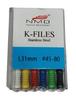 NMD Nexus Medodent Dental Stainless Steel(S.S)-K-Files (31 MM # 45-80)(1Pk /6Pcs)