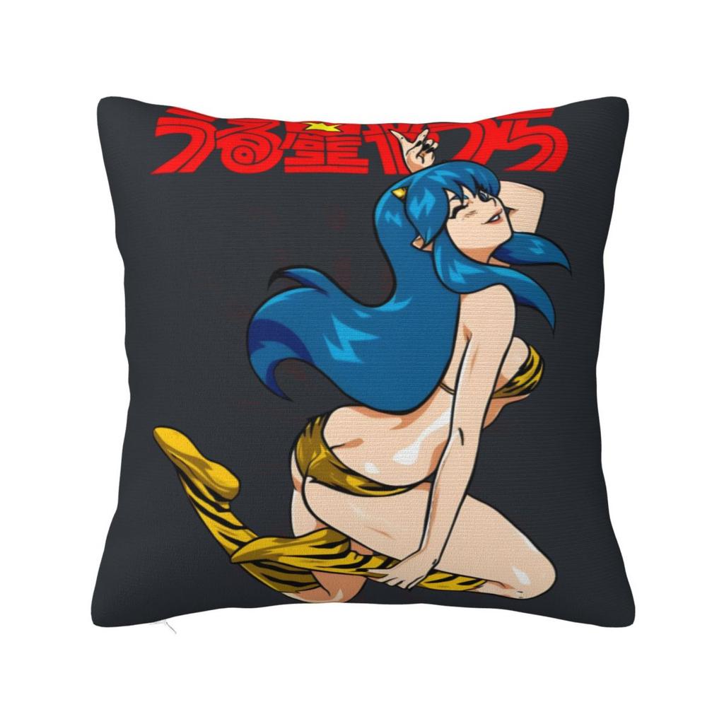 Pillow Cover Urusei Yatsura Anime Custom Cushion Cover Novelty Pillow Case For Office Car Home Decorative Pillowcases