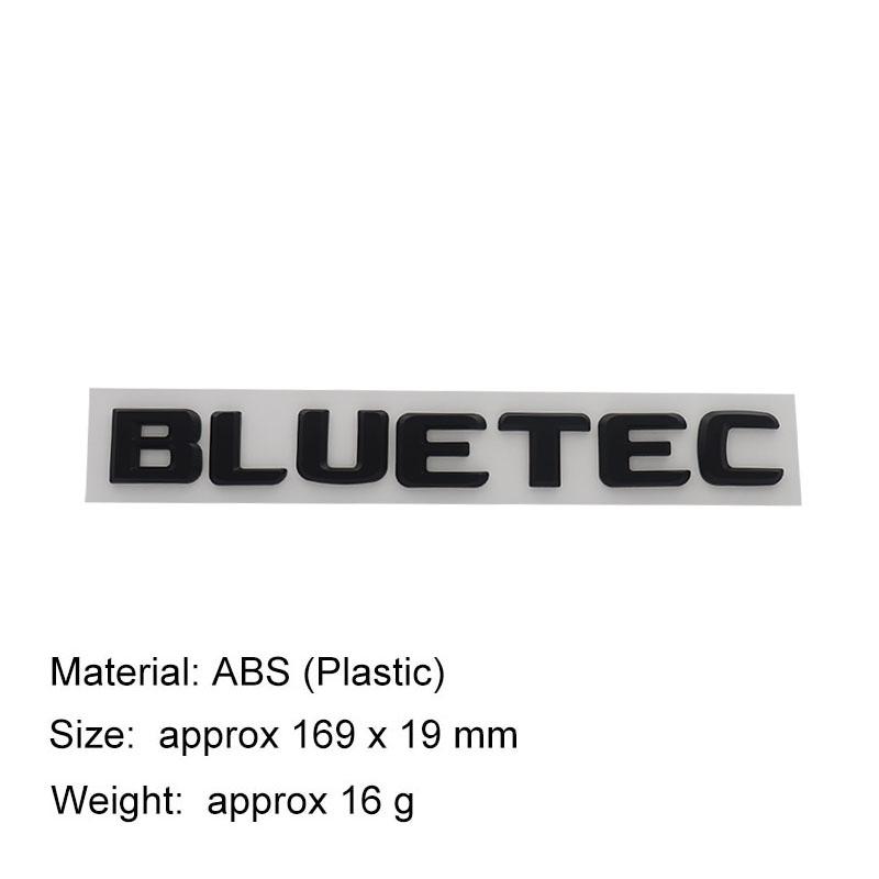 

3D Premium ABS BLUETEC Letter Sticker Tail Bumper Badge Auto Rear Trunk Emblem Accessories Exterior Decoration ping-matte-black