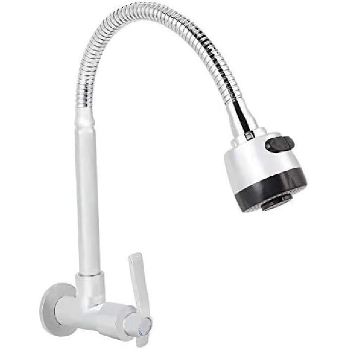 Kitchen Faucet G1/2inch Household Kitchen Single Cold Type Water 360??Rotatable Wall Mount Faucet