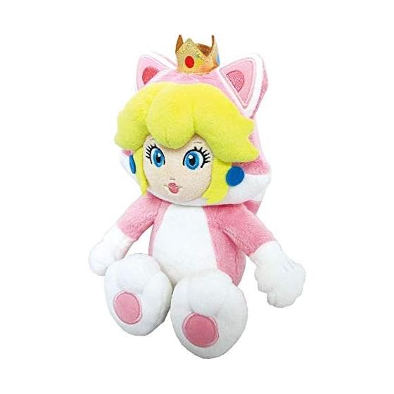 Sanei Boeki Super Mario 3D World Neko Peach (S) W11 x D8 x H22.5cm Stuffed Toy