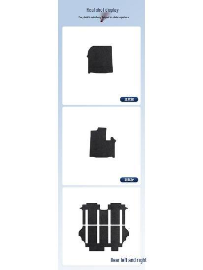 Black Dirt-Resistant Nylon Velvet Car Floor Mats for BYD D9 (2022-2023) - Wear-Resistant
