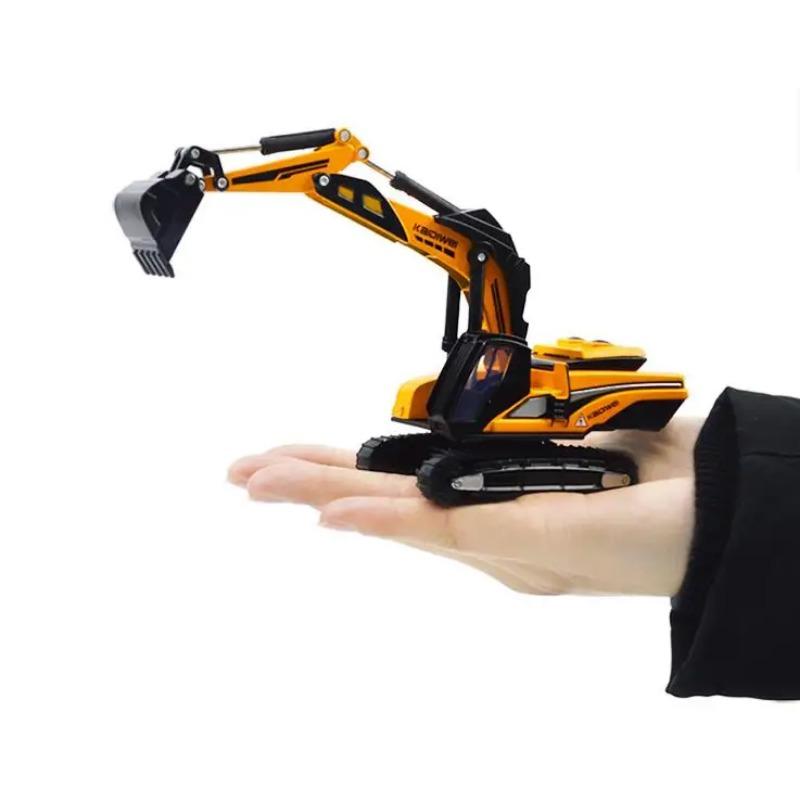 1/87 Excavator Diecast Alloy Tractor Static Engineering Model Simulation Engineering Vehicle Children Gifts Construction Toys