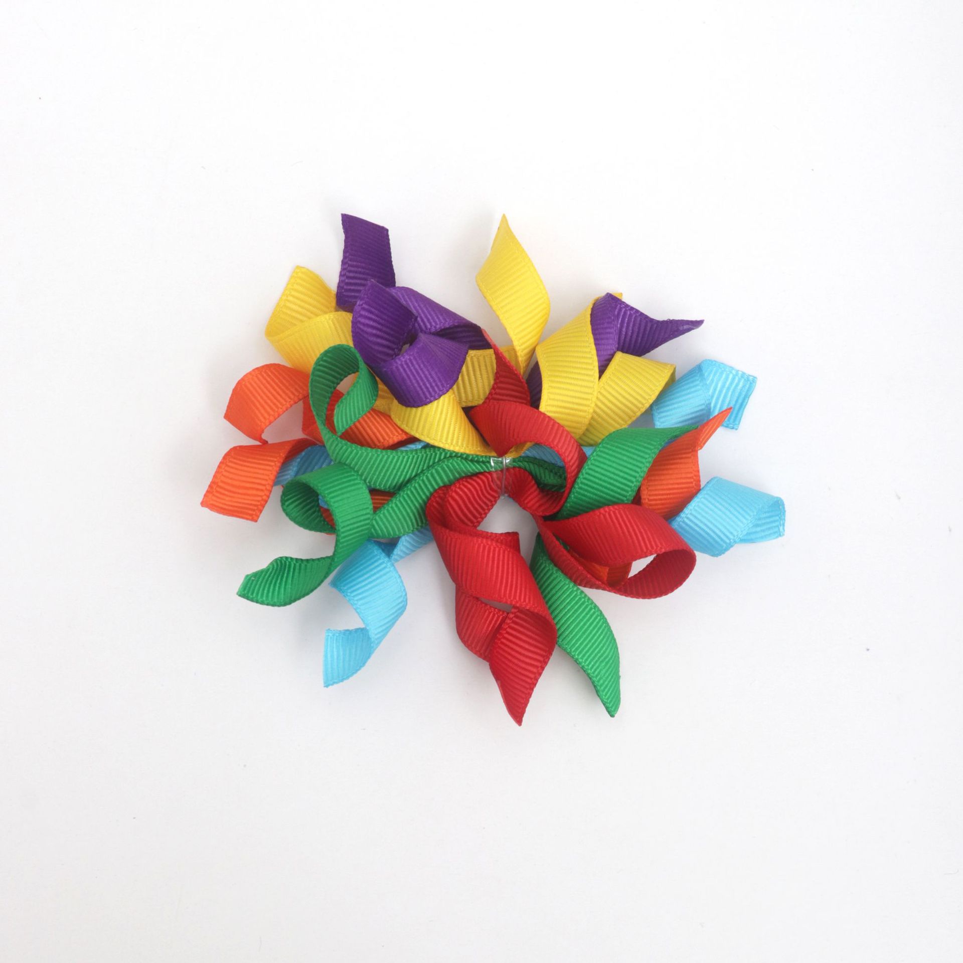 

Danish Roll Colored Curled Wave Threaded Ribbon Handmade Headgear Hair Accessories Gift Box Decorative Webbing