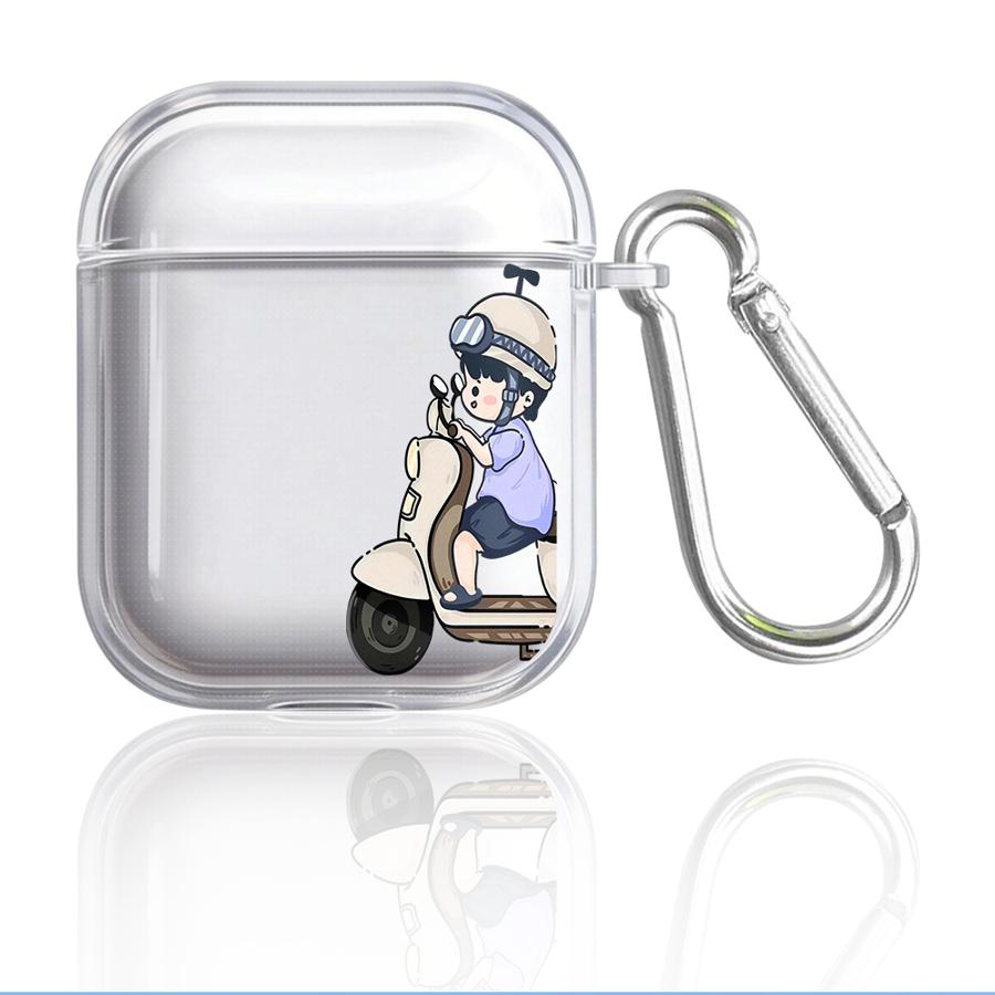 Case For Airpods 3 4 1 Pro 2 Pro3 Pro2 Clear Earphone Cases Cover Cute Cartoon Couple