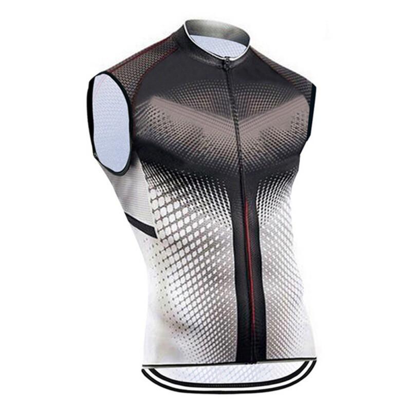 Mens Cycling Vest Road Biking Quick-Dry Breathable Jersey Sleeveless Bike Apparel Performance Wear
