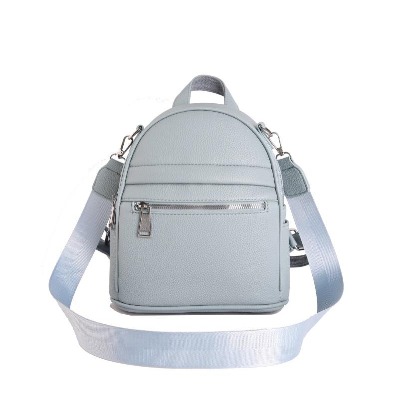 Schoolbag1011 Spring New Large Capacity Backpack Women's Backpack Versatile Solid Color Casual Trend Travel Bag Student Bag
