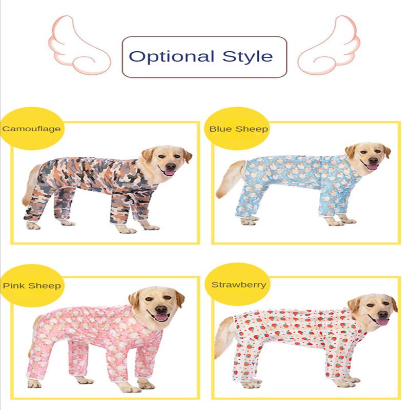 Große Hundekleidung, dünner Labrador, mittlere und große Hunde, Frühlings- und Sommerkleidung, Anti-Haarausfall-Hundekleidung für vierbeinige Hunde