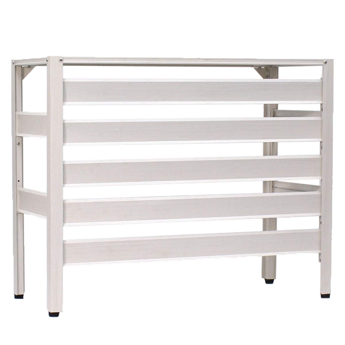 

Премия за хороший дизайн ALMAX Алюминиевый наружный блок кондиционера Зарегистрированная полезная модель 90 см шириной x 38 см глубиной x 73 см высотой [Победитель 2023 года] Крышка, Продукт, белый