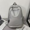 Backpack Large Capacity Soft Leather Versatile PU Bag Korean Style College Student Backpack Reinforced Hard Bottom