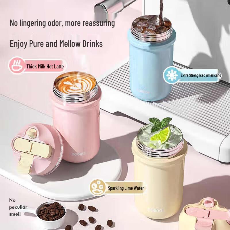 Kangbax Mousse Titanium Insulated Straw Mug