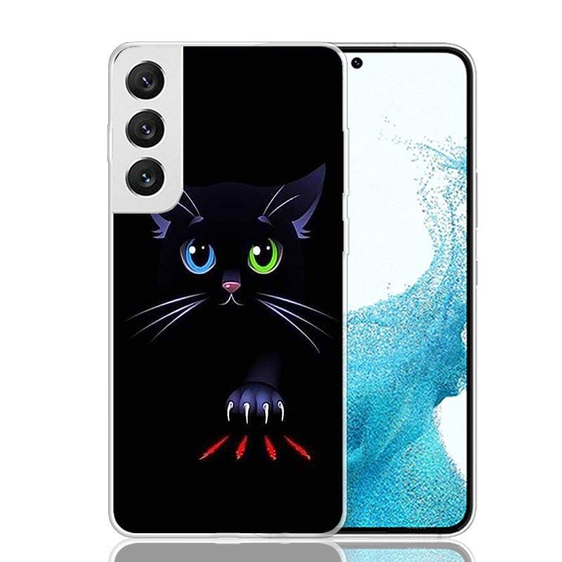 Cat Footprint Funny Paw Cute Phone Case For Samsung Galaxy S26 Ultra S23 S24 S25 Edge S20 FE S21 S22 Plus Soft Print Shell Cover