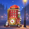 Non-Toxic Telephone Booth Building Blocks Game Machine Street View Architecture Home Decor Model Assemble Bricks Toy Gift For Kid Adult