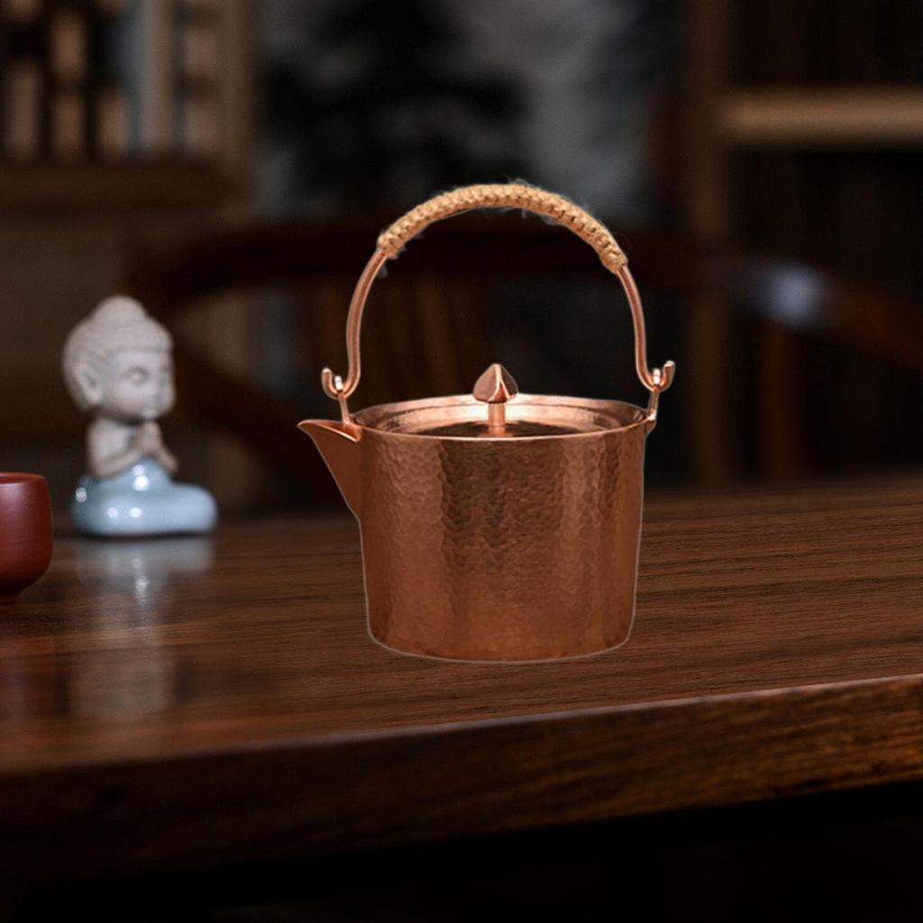 500ml Copper Tea Kettle Water Coffee Pot Large Capacity Portable Kung Fu for