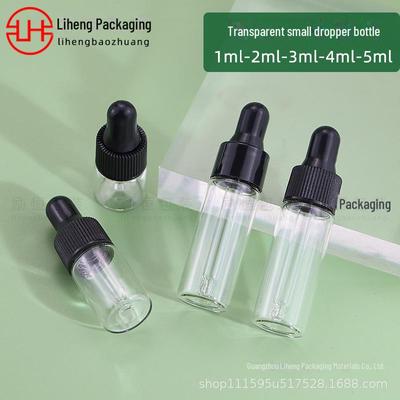 Flaconi contagocce trasparenti: 1ml-5ml per Oli Essenziali, Cosmetici e Campioni