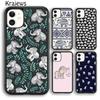 Krajews Animation Animal Elephant Soft Phone Case Cover For iPhone 16 15 SE2020 14 6 7 8 Plus 11 12 13 Pro Max Coque Fundas