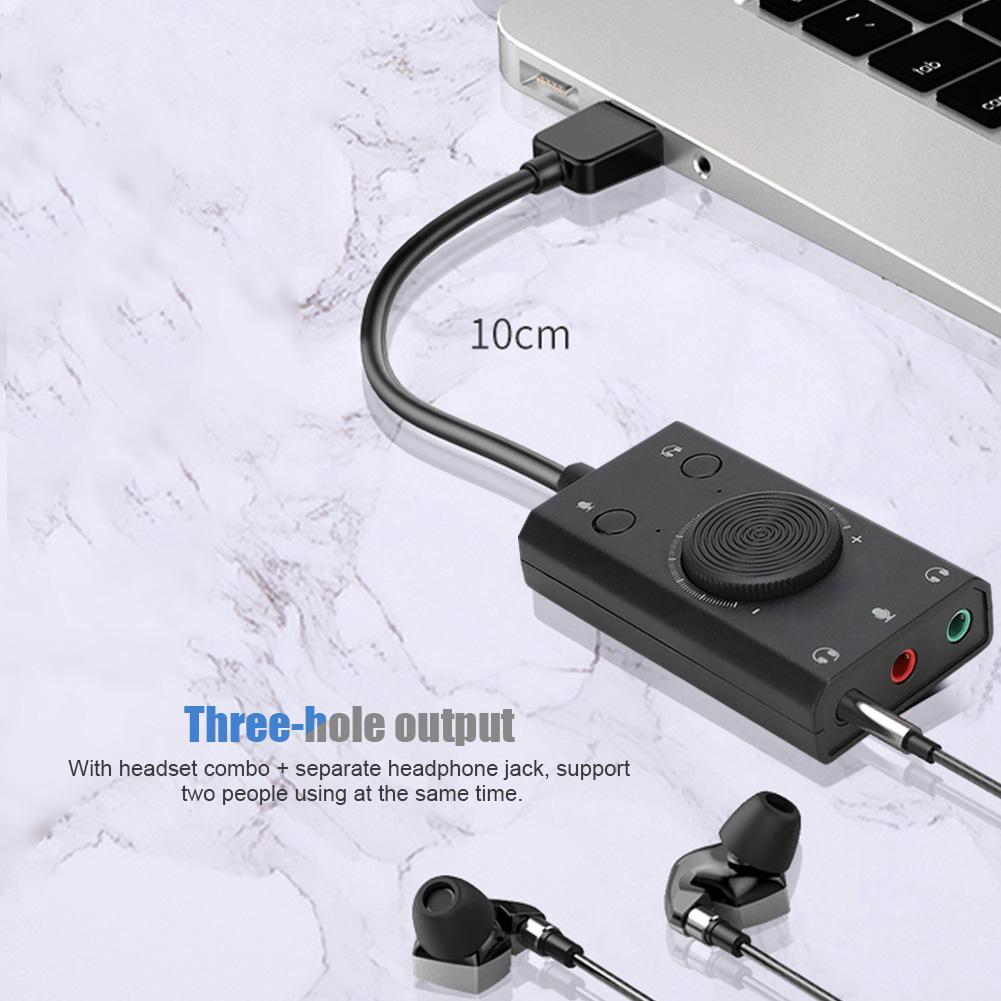 ORICO SC2 USB Multifunction DrivE Free Sound Card with Indicator for Desktop PC Laptop