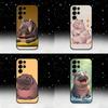 Roztomilý Hroch Hippopotamus Pouzdro na Telefon Pro Samsung S25,S24,S21,S22,S23,S30,Ultra,S20,Plus,Fe,Lite,Note,10,9,5G Černý Kryt